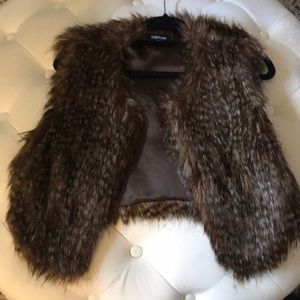 BEBE FAUX FUR VEST